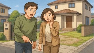 木更津市で夫婦が外構トラブルで困っているイメージ