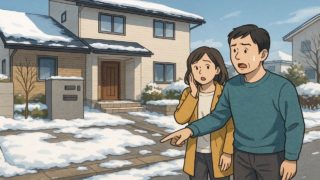 北広島市で夫婦が外構トラブルで困っているイメージ