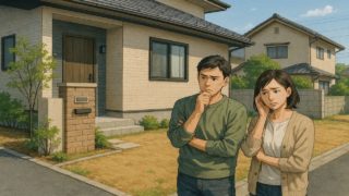 北九州市の外構工事の失敗にがっかりする夫婦のイメージ