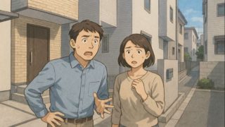 【国分寺市】外構で起きるトラブル5例|子育て世代が後悔した点 国分寺市で夫婦が外構トラブルで困っているイメージ