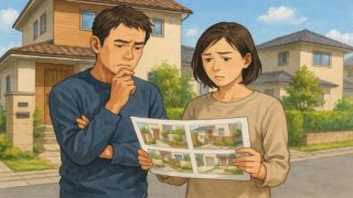 【狛江市】外構業者の探し方と選び方の基本|メンテ費含めた総額5チェック 狛江市で夫婦が外構業者の選び方と探し方を考えているイメージ