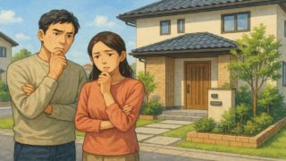 熊本県で夫婦が外構業者の選び方と探し方を考えているイメージ