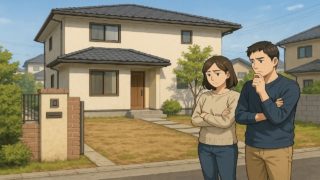 久留米市の外構工事の失敗にがっかりする夫婦のイメージ