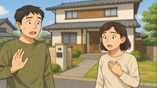 【京都府】外構トラブルの5実例|実際にあったリアル体験談 京都府で夫婦が外構トラブルで困っているイメージ