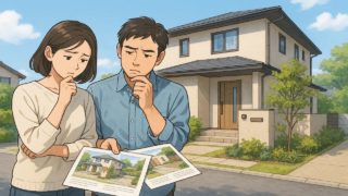 町田市で夫婦が外構業者の選び方と探し方を考えているイメージ