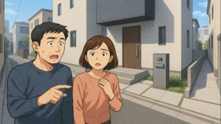 松原市で夫婦が外構トラブルで困っているイメージ