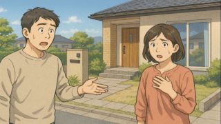 【松阪市】外構工事のトラブル5個|予算オーバー続出の原因 松阪市で夫婦が外構トラブルで困っているイメージ