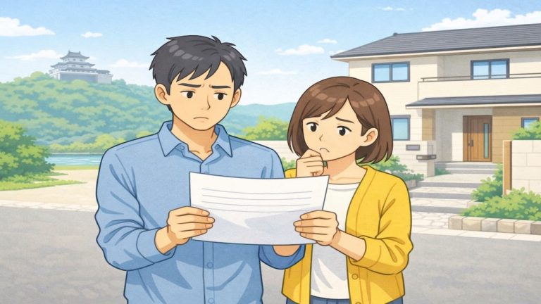 松山市で夫婦が外構見積もりで悩んでいるイメージ