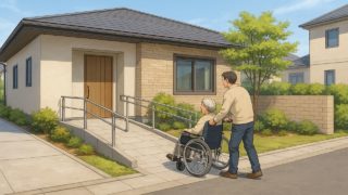 【三重県】外構バリアフリー工事のコツ5選|介護用に見せないおしゃれ外構 三重県の戸建てに施工されたバリアフリー外構のイメージ