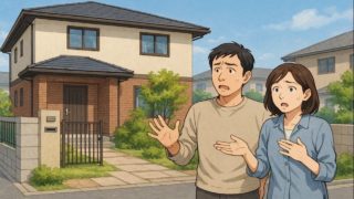 三原市で夫婦が外構トラブルで困っているイメージ