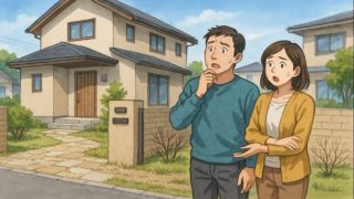 【三郷市】外構工事のトラブル5選|追加費用が膨らんだ理由 三郷市で夫婦が外構トラブルで困っているイメージ