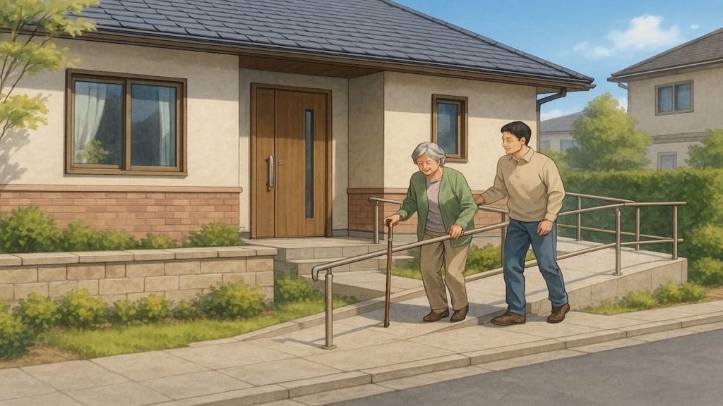 【三島市】外構をバリアフリーにするコツ5個｜介護と通院をラクにする外構