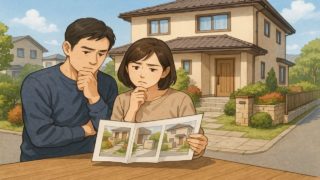 【三鷹市】外構業者の選び方&探し方|コスパ重視で選ぶ外構5選 三鷹市で夫婦が外構業者の選び方と探し方を考えているイメージ