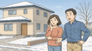 宮城県で夫婦が外構トラブルで困っているイメージ