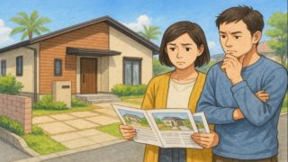 【宮崎県】外構業者の選び方と探し方のコツ|提案力を見極める5要素 宮崎県で夫婦が外構業者の選び方と探し方を考えているイメージ