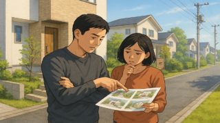 【流山市】外構業者の選び方と探し方を整理|比較時に見る5つの差 流山市で夫婦が外構業者の選び方と探し方を考えているイメージ