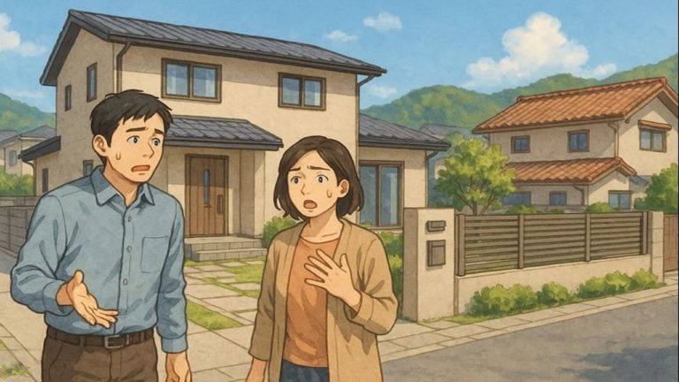 長崎県で夫婦が外構トラブルで困っているイメージ