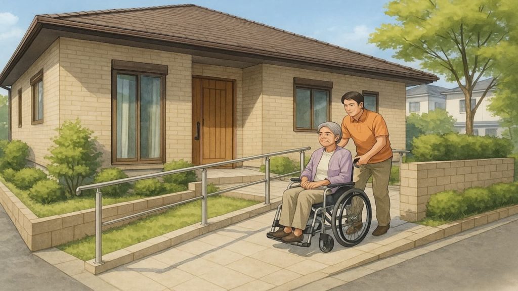 【奈良県】外構のバリアフリー仕様例5つ｜駐車場から玄関まで楽に動く