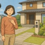 奈良県で夫婦が外構トラブルで困っているイメージ