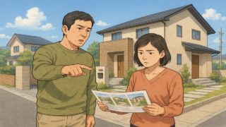 新居浜市で夫婦が外構業者の選び方と探し方を考えているイメージ