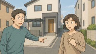 西東京市で夫婦が外構トラブルで困っているイメージ