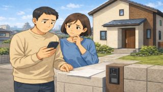 【大垣市】外構見積もりの誤解5つ|安い=得ではない本当の理由 大垣市で夫婦が外構見積もりで悩んでいるイメージ