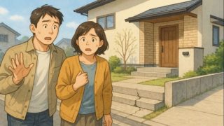 【大垣市】外構トラブルの5実例|実際にあったリアル体験談 大垣市で夫婦が外構トラブルで困っているイメージ