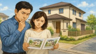 岡崎市で夫婦が外構業者の選び方と探し方を考えているイメージ