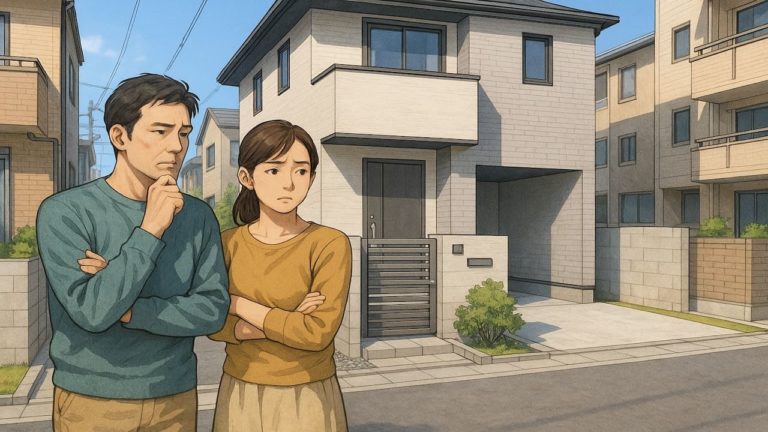 大阪府で夫婦が外構業者の選び方と探し方を考えているイメージ