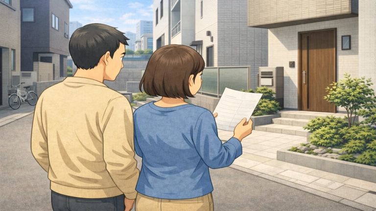 大阪府で夫婦が外構見積もりで悩んでいるイメージ