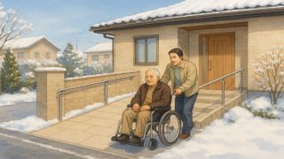 【奥州市】外構バリアフリー計画のポイント5個|どこから直すか迷わない 奥州市の戸建てに施工されたバリアフリー外構のイメージ