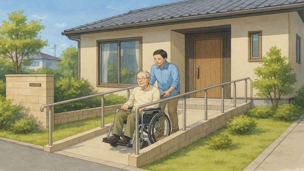 【太田市】外構バリアフリー化のポイント5個｜介護と通院をラクにする外構