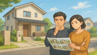 【埼玉県】外構業者の探し方と選び方|基本から学べる入門5ステップ 埼玉県で夫婦が外構業者の選び方と探し方を考えているイメージ