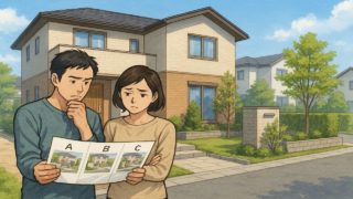 坂戸市で夫婦が外構業者の選び方と探し方を考えているイメージ