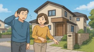 佐野市で夫婦が外構トラブルで困っているイメージ