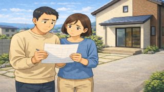 瀬戸市で夫婦が外構見積もりで悩んでいるイメージ