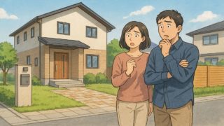 【下野市】外構トラブルの5実例|比較せず決めて後悔した話 下野市で夫婦が外構トラブルで困っているイメージ