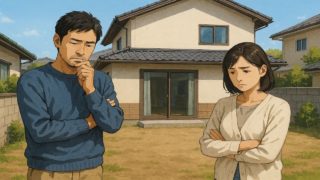 【静岡県】外構の失敗例5選|誰に相談するかで結果が変わる理由 静岡県の外構工事の失敗にがっかりする夫婦のイメージ