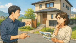 鈴鹿市で夫婦が外構業者の選び方と探し方を考えているイメージ