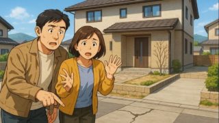 多治見市で夫婦が外構トラブルで困っているイメージ