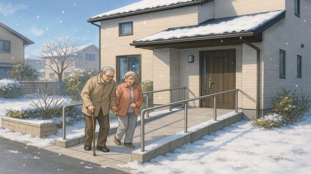 【高岡市】外構のバリアフリー対応策5つ｜通路で迷わない歩行動線