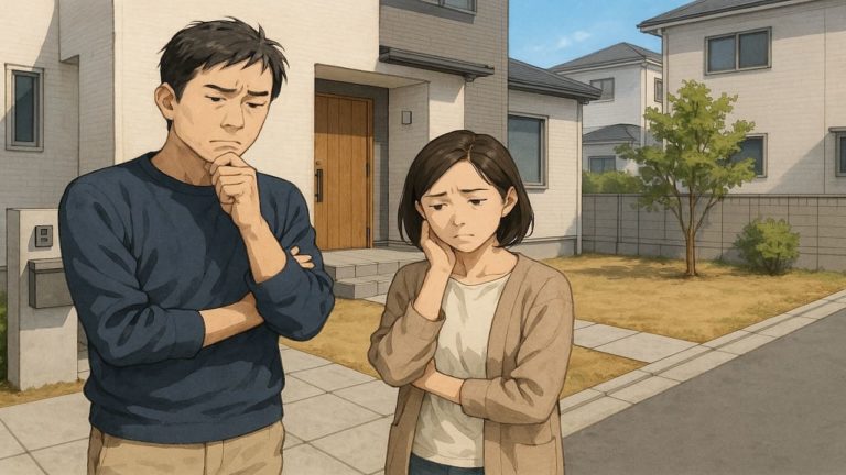 高槻市の外構工事の失敗にがっかりする夫婦のイメージ 新築外構でありがちな失敗5つ｜共働き家庭が後悔するポイント 外構の失敗例5選｜クレームにつながりやすいパターン 外構工事でよくある失敗5つ｜将来のコストを見落とした決め方 庭まわりの外構失敗5パターン｜水やりが面倒になってしまう原因 外構費用で起こりがちな失敗5つ｜値引き交渉だけに集中する危険 新築外構でありがちな失敗5つ｜ローン計画と合わせた判断軸 庭のある外構の失敗5選｜使わない場所に金をかけた例 外構リフォームの失敗例5つ｜相談内容と完成形がずれるプロセス 外構の失敗例5選｜安さだけで選ばないための着眼点 外構の失敗例5選｜その場しのぎで決めて後悔する流れ 新築外構でありがちな失敗5つ｜本体価格に隠れた費用の見抜き方 外構デザインの失敗例5選｜写真重視で決めてしまったケース 外構工事でよくある失敗5つ｜ハウスメーカー任せにした結果 新築外構でありがちな失敗5つ｜数年後に手入れが追いつかない例 外構費用で起こりがちな失敗5つ｜予算オーバーを防ぐ視点 外構レイアウトの失敗5コ｜玄関まわりがごちゃついて見える原因 庭まわりの外構失敗5パターン｜生活感が出すぎてしまう配置 外構工事でよくある失敗5つ｜共働きでも使いやすい外回りの条件 駐車場まわりの外構失敗5選｜車の買い替えで困るつくり 外構工事でよくある失敗5つ｜図面が分からないまま進めたケース