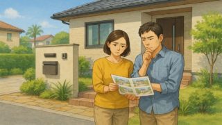 田辺市で夫婦が外構業者の選び方と探し方を考えているイメージ