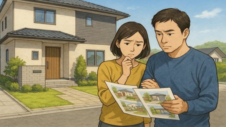 徳島県で夫婦が外構業者の選び方と探し方を考えているイメージ