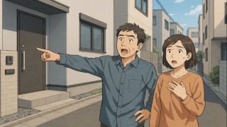 東京都で夫婦が外構トラブルで困っているイメージ