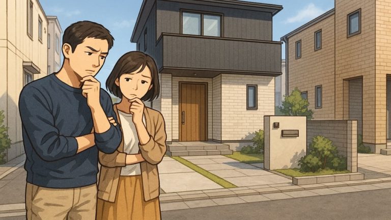 富田林市で夫婦が外構業者の選び方と探し方を考えているイメージ