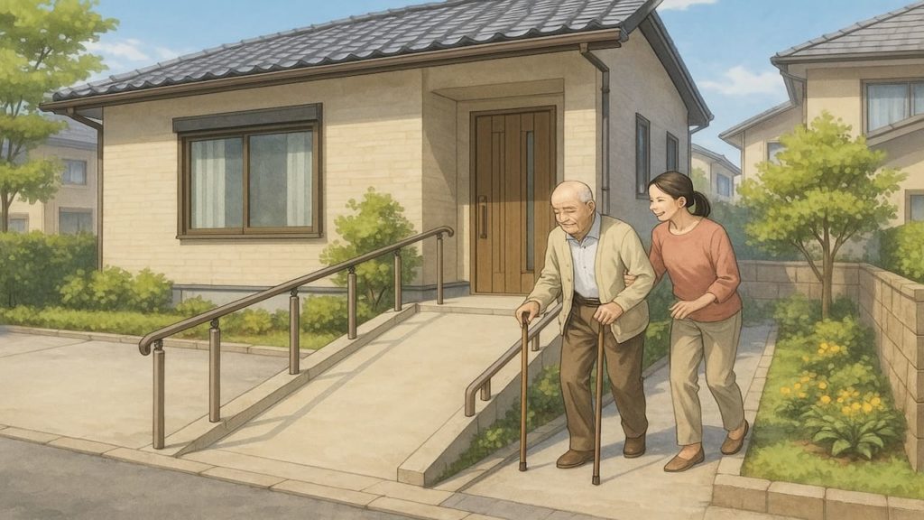 【取手市】外構バリアフリー計画のポイント5個｜通路で迷わない歩行動線