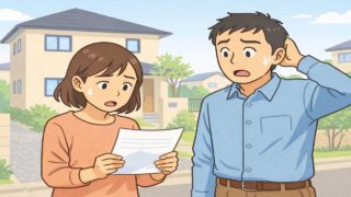 鳥取県で夫婦が外構見積もりで悩んでいるイメージ