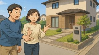 豊川市で夫婦が外構トラブルで困っているイメージ