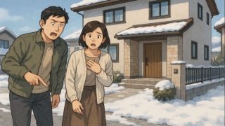 【上田市】外構でよくあるトラブル5選|住んで恥ずかしくなる外構 上田市で夫婦が外構トラブルで困っているイメージ